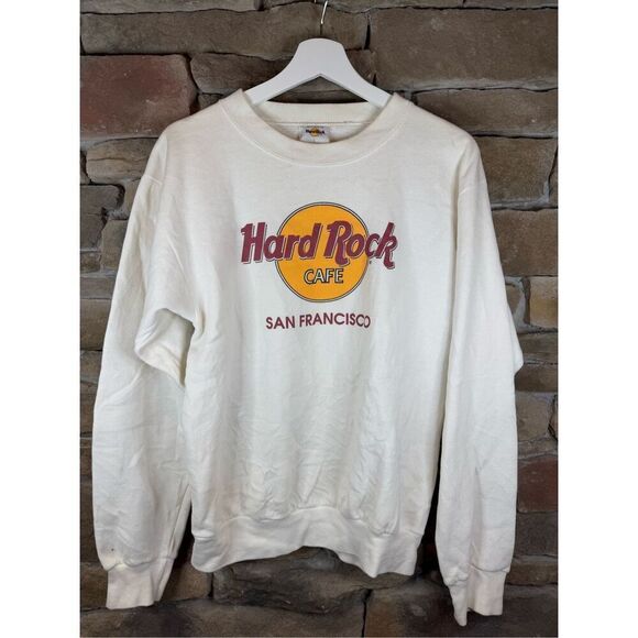 Size S vintage 1990s Hard Rock‎ Cafe San Francisco Sweatshirt Crewneck - Picture 1 of 7